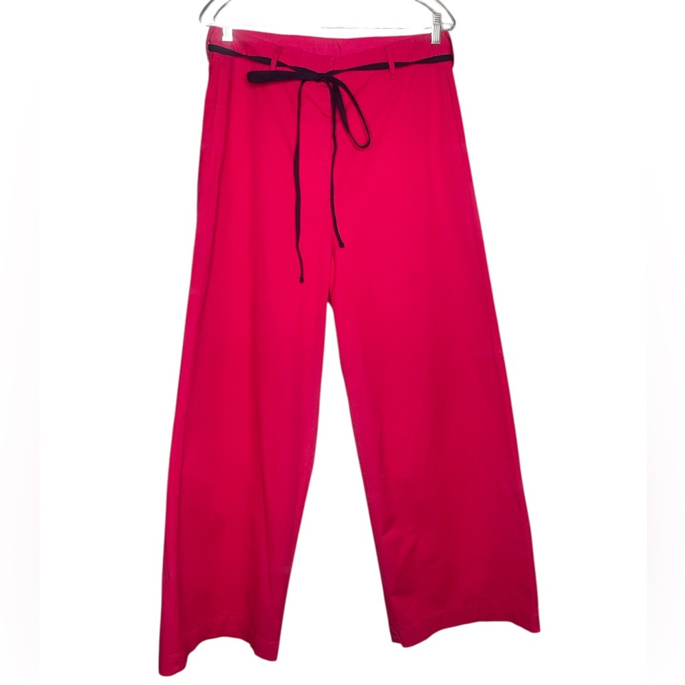 Hache_Wide Leg Drawstring Pants in Hot Pink_40